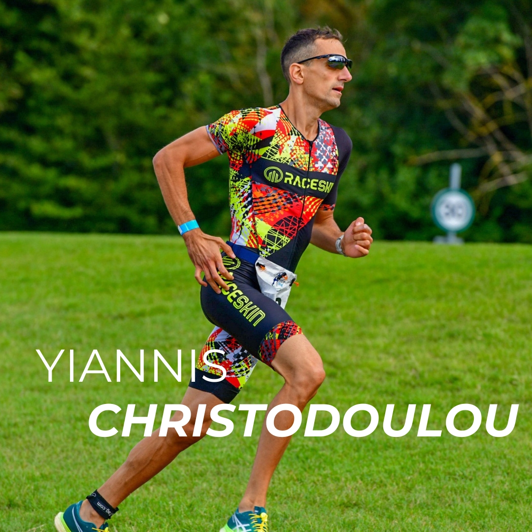 KitBrix Brand Ambassador Yiannis pictured mid run.