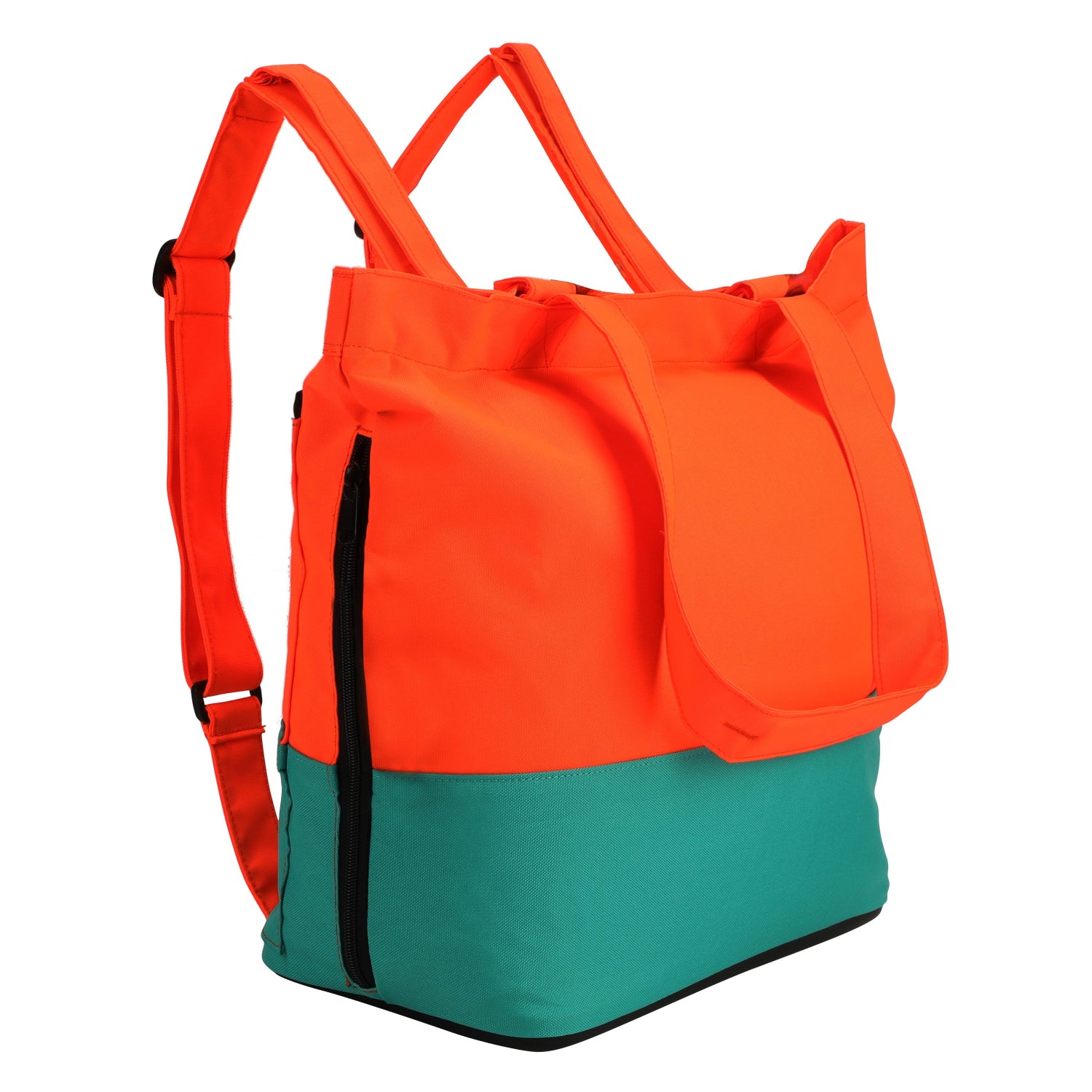Eco-friendly Kitbrix TotePack, 24L capacity with storage for wet, dry, and precious items, perfect for urban and outdoor activities.