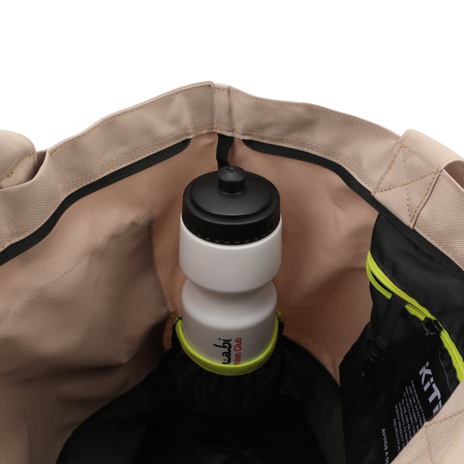 Keep your gym bottle handy with the side pocket of the Tote backPack, designed for hydration on the go