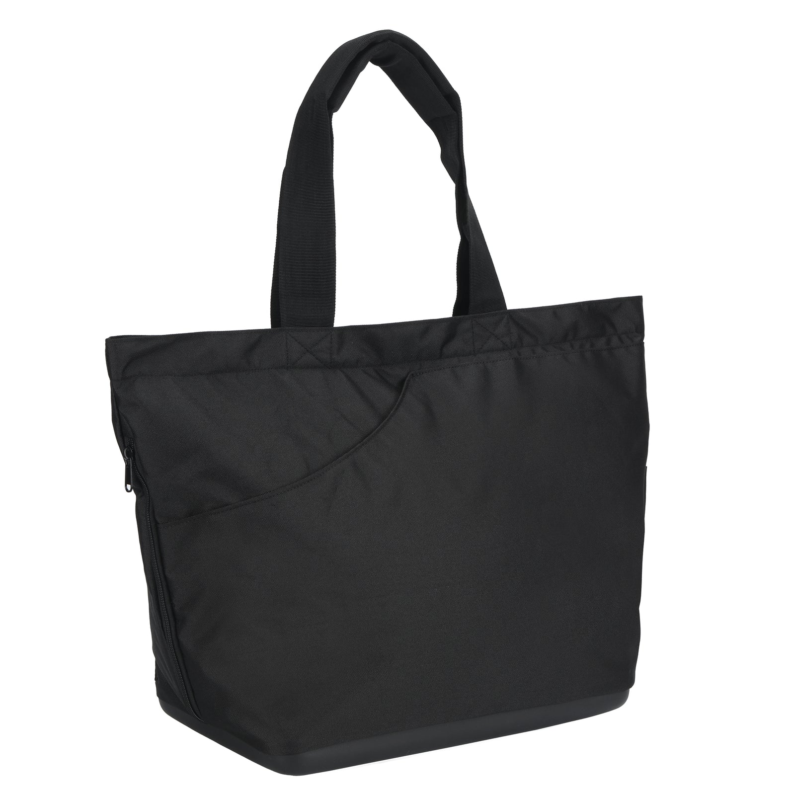 Travel-friendly black padel tote that fits rackets and sportswear