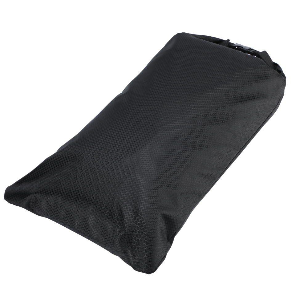 Dobi dry bag with roll-down closure, highlighting its water-resistant feature for keeping contents secure and dry.