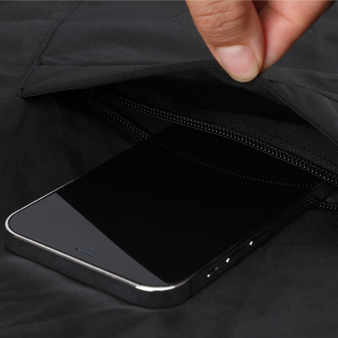 changing robe zip pocket which is convenient to carry mobile phone