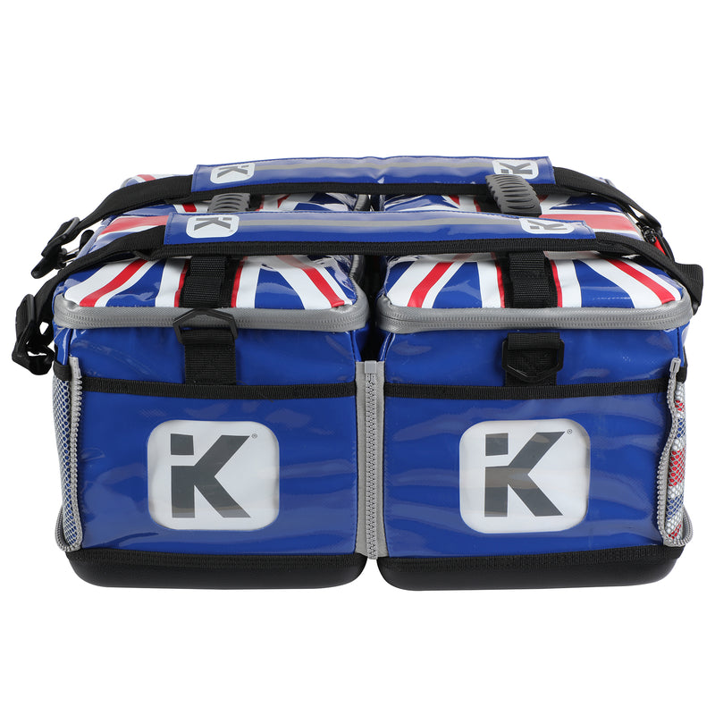 Double zip kit backpack front
