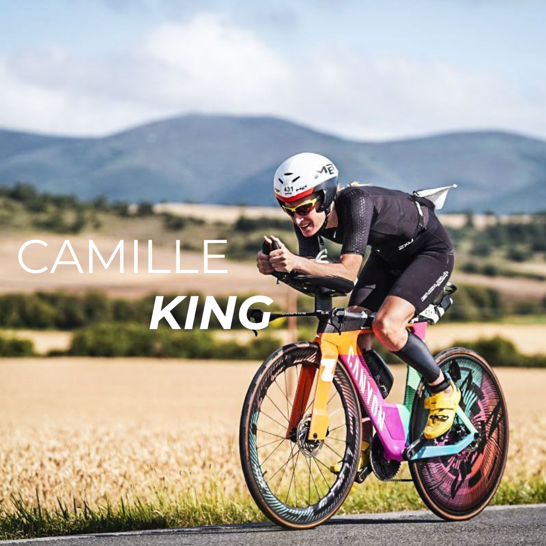 KitBrix Brand Ambassador Camille King, riding her Time Trial Bike during an event