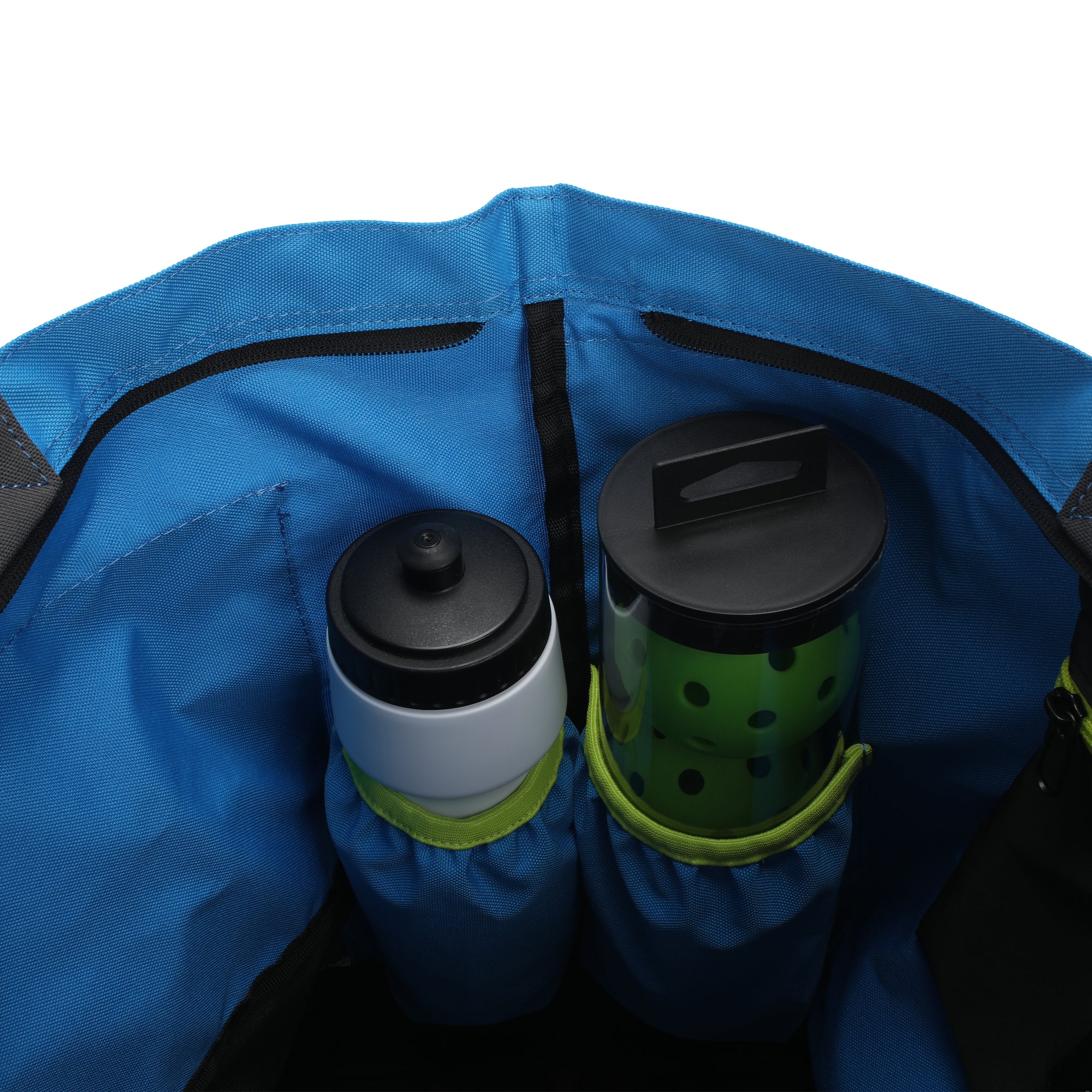 Lightweight yet roomy tennis tote with specific bottle and ball space for daily practice.