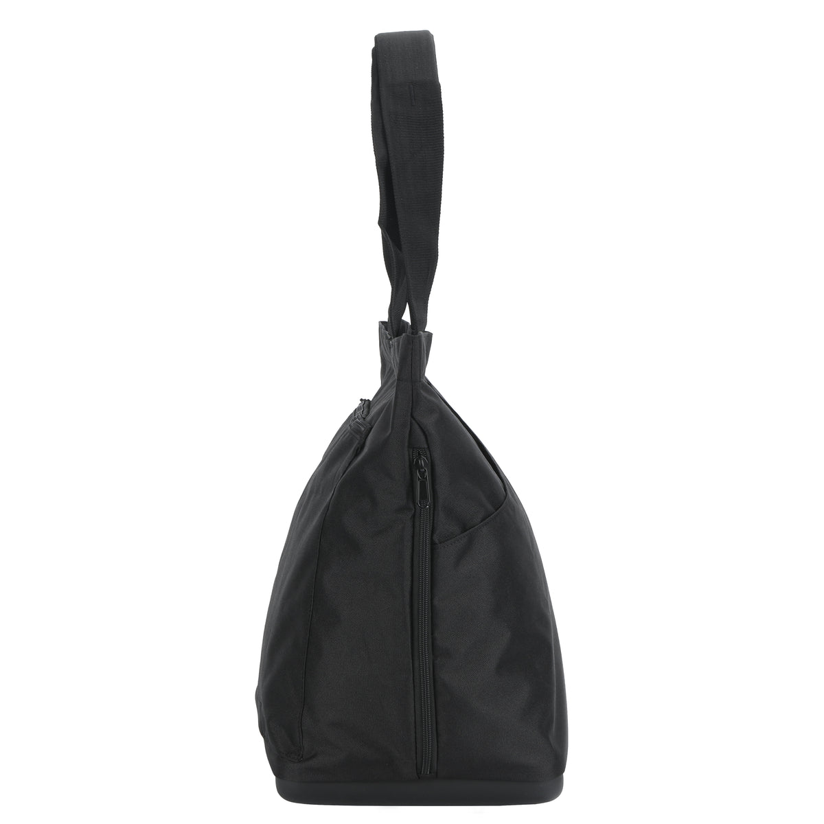 Stylish black padel tote bag with durable handles and zip closure