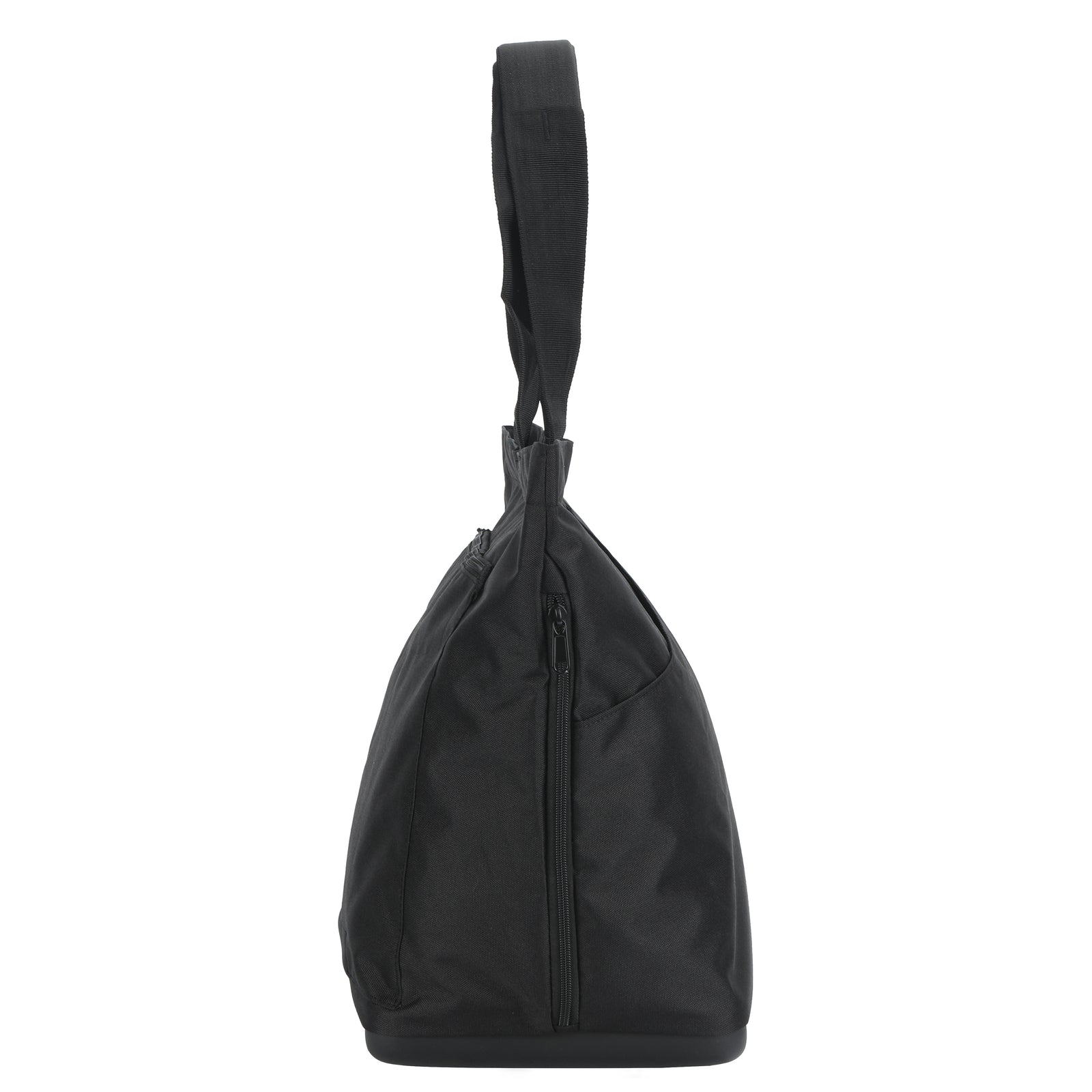 Stylish black padel tote bag with durable handles and zip closure
