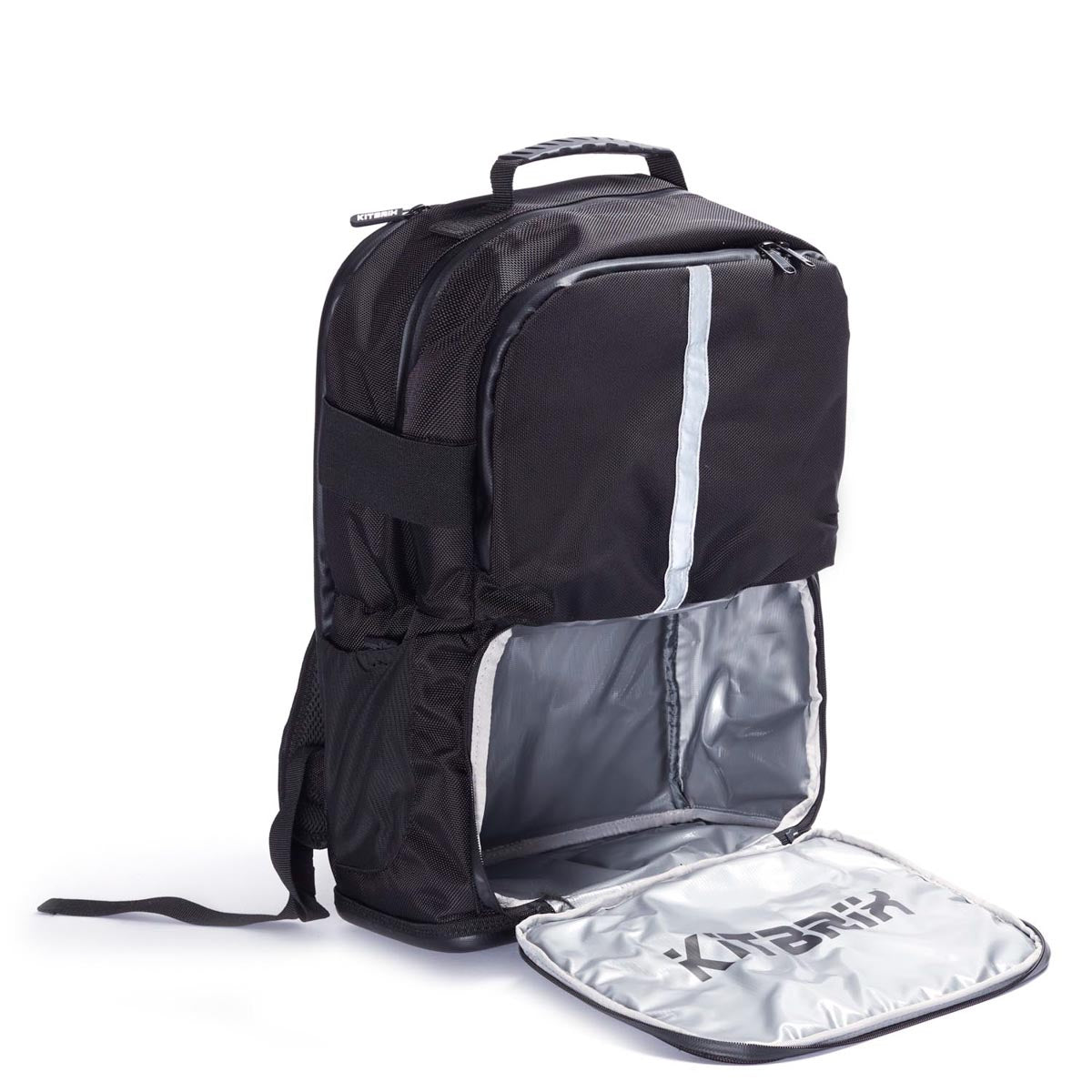 Durable, waterproof bottom of CityBrix backpack offers functionality in any weather.