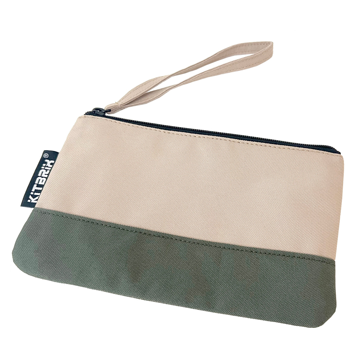 Durable duo-color pouch for pocket-handkerchiefs, perfect for on-the-go storage.