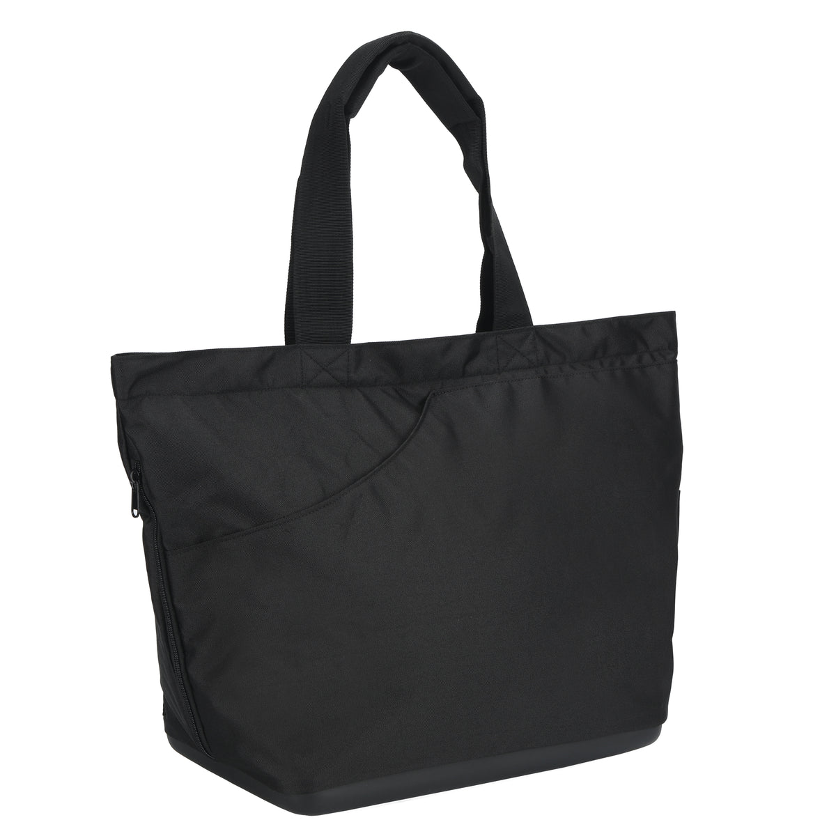 Travel-friendly black padel tote that fits rackets and sportswear