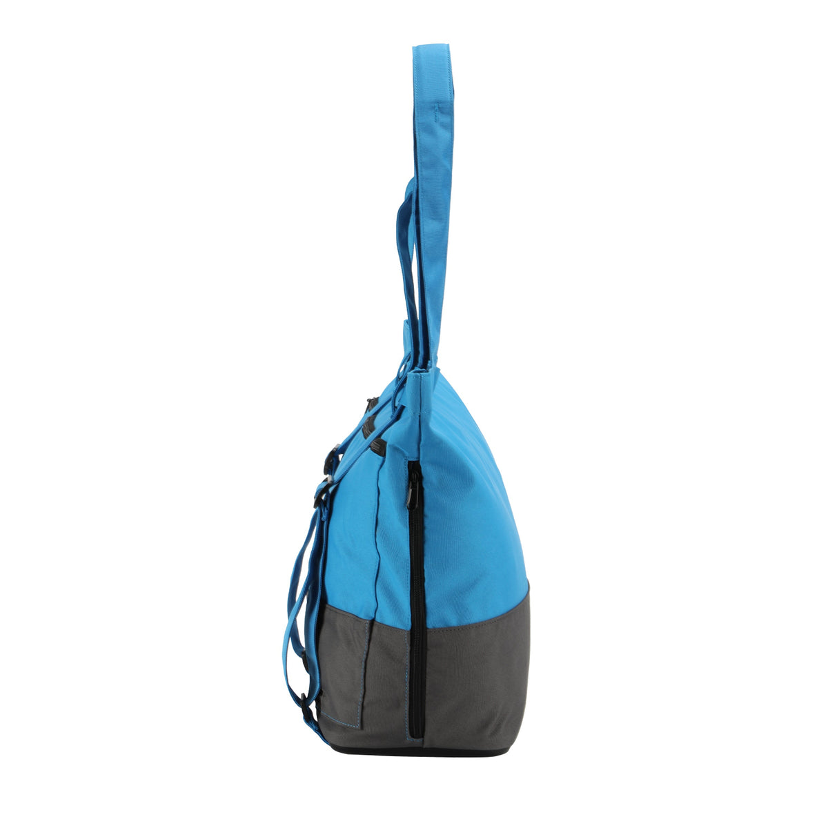 Kitbrix AquaShift Dual-Wear Shoulder Bag in Aqua Blue-Grey, versatile and stylish for active lifestyles.