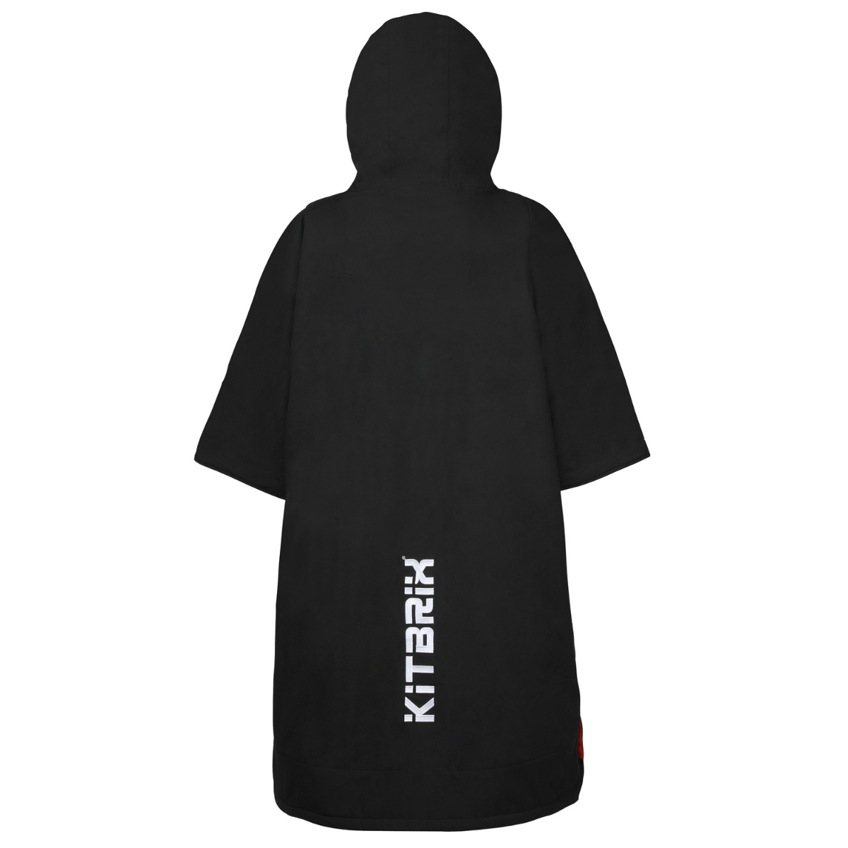 The Black dry robe allows room for pulling arms in, keeping warm and drying off