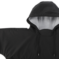 Change robe adjustable hood which can keep warm well
